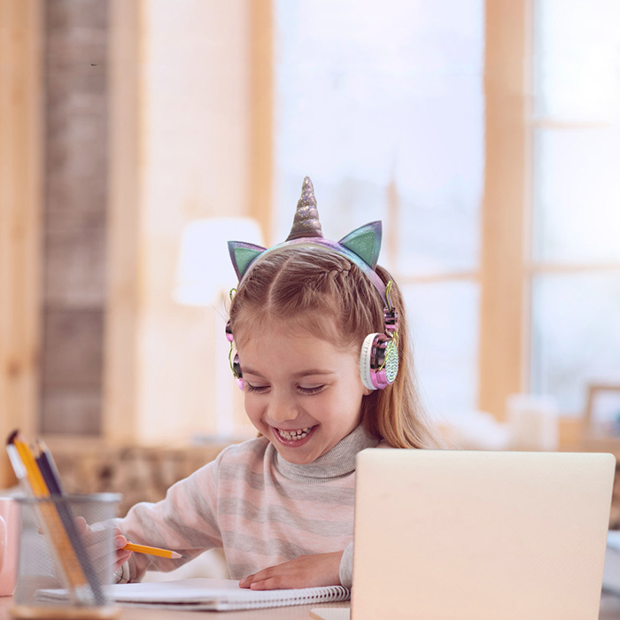 UnicornBuds, bezprzewodowe słuchawki dla dzieci z wyglądem jednorożca - Image 4