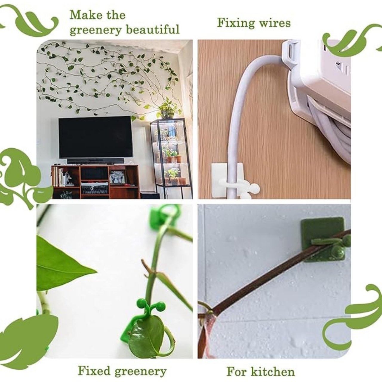 Vines, samoprzylepne uchwyty do roślin i pnączy (100 sztuk) - Image 7