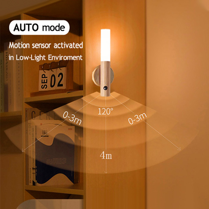 WallSensor, stylowa drewniana lampa czujnikowa - Image 4