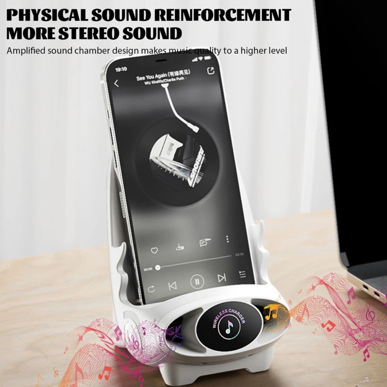 WirelessCharger, bezprzewodowa szybka ładowarka i uchwyt na telefon w jednym - Image 3